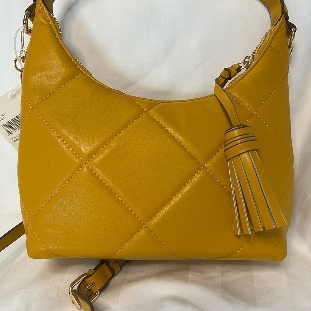 ANNE Klein Emerson faux leather quilted satchel/crossbody purse - Picture 6 of 9